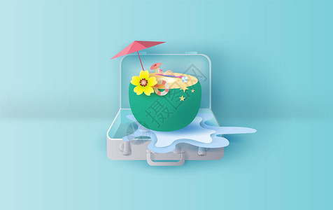 旅行李箱概念的插图图片