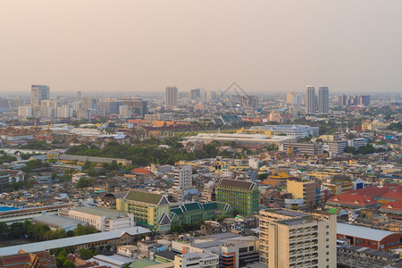 泰国曼谷市中心空中景象图片