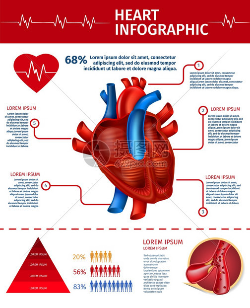 心脏病统计图标图片
