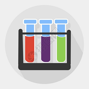 卡通试管矢量设计插图背景图片