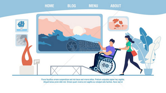 艺术博物馆展览为残疾人提供的无障碍服务网站图片