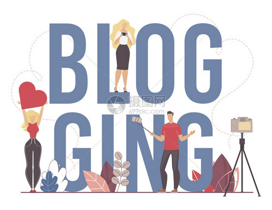 BlogHobby分享社会网络Banner的内容海报模板在线用户消费liking和分享照片文章和视频博客MaintingTren图片