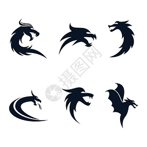 龙头符号插图设计图片素材