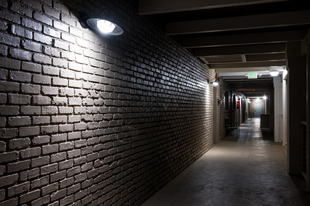夜间旅馆现代结构走廊图片