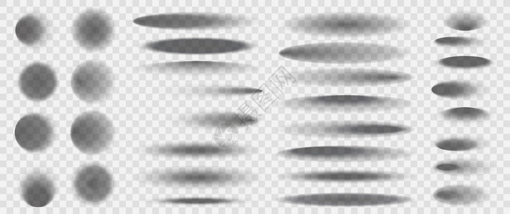 现实的圆影平方透明的表面阴影地板眼和圆形的模糊边缘设置了阴影矢量孤立模板版阴影软现实的形状阴影图示现实的圆影平面透明的表阴影地板图片