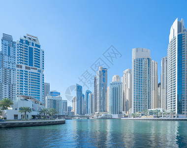 迪拜金融区和智能城市的商业区图片