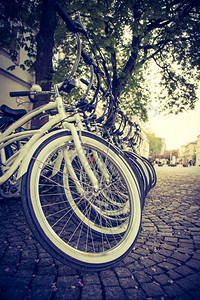 城市租赁旅游的泊车自行图片
