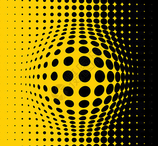 黑色黄色点状抽象矢量背景图片