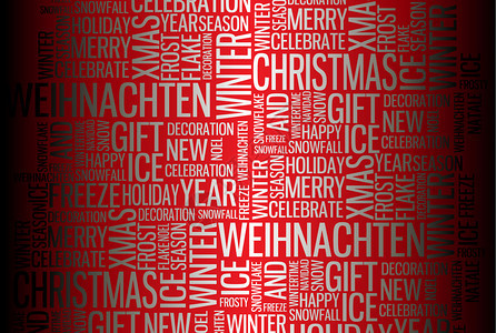 圣诞卡摘要红上季节词图片