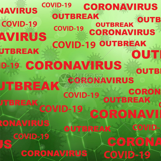 停止绿蓝背景上的大流行新科罗纳图标新冠19新冠19图片