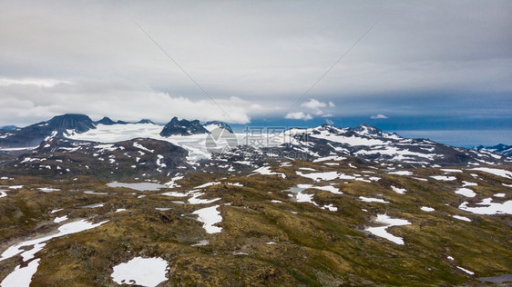 挪威夏季山地景观旅游色5号Sognefjellet公路空中视图山地景观挪威旅游色5号Songnefjellet公路图片