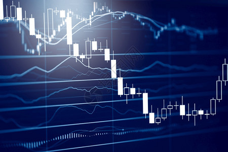 证券市场汇率股票图表投资商业金融数字背景蜡烛棒股票或投资者计算机监测器前期交易指标图片