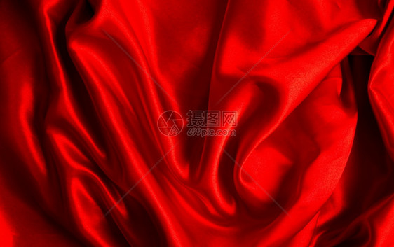 红色的丝绸织物配有美丽的折叠纸红色织物图片