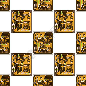 电路板白背景无缝模式平板设计现代算机技术背景高印刷符号计算机技术质地高印刷符号图片