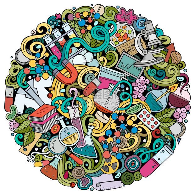 彩色手绘涂鸦风海报