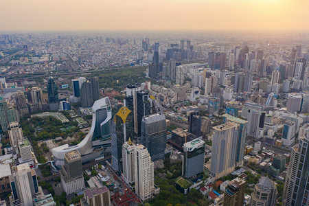 泰国曼谷市中心空中景象图片