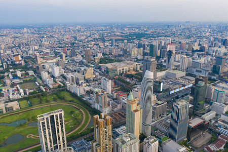 泰国曼谷市中心空中美景图片