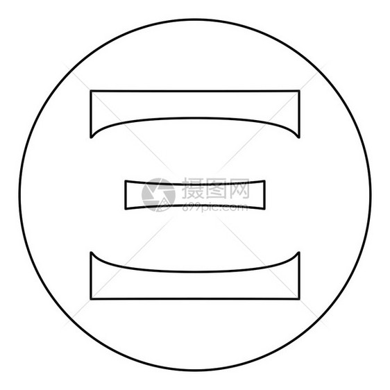 Ksigreek符号在圆的黑色图片