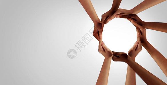 企业团结和多样伙伴关系作为不同人群的亲手组成了一相互连接的不同