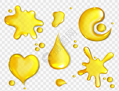 黄色液体水滴水渍图片