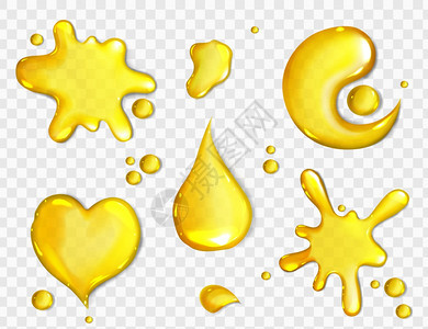 黄色液体水滴水渍背景图片
