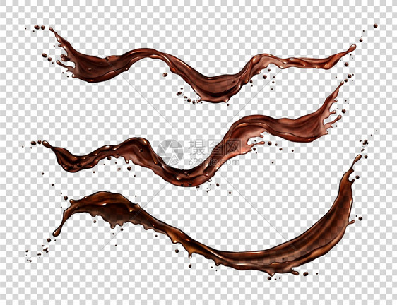 咖啡可乐液体矢量图图片