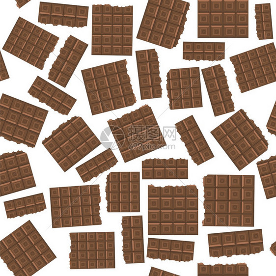 牛奶棕色巧克力酒吧无缝模式甜食图片