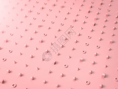 纸面背景中粉红几何形状和表格的样式3d插图用于放置文字或对象的完美插图以最小样式的复制空间回滚可能用于化妆品或时装纸面背景中粉红图片