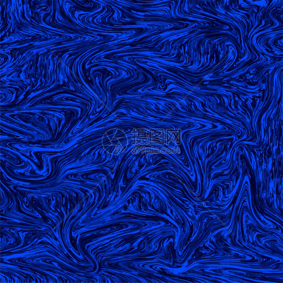 现代蓝色抽象大理石效应纹背景图片