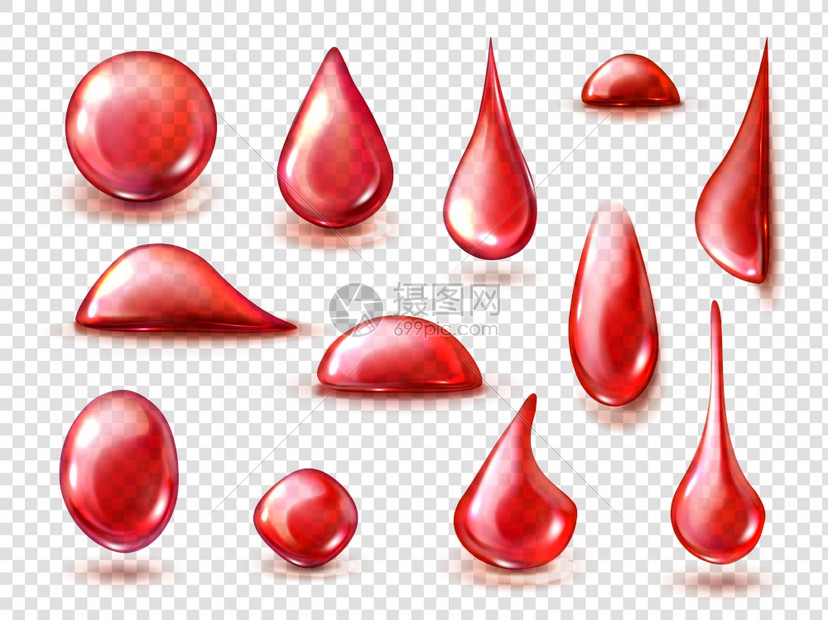 红色水滴血液红酒图片