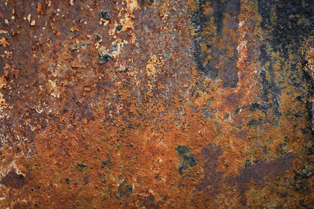 肮脏的地表面旧生锈墙灌木刷过的金属纹理抽象工业背景图片