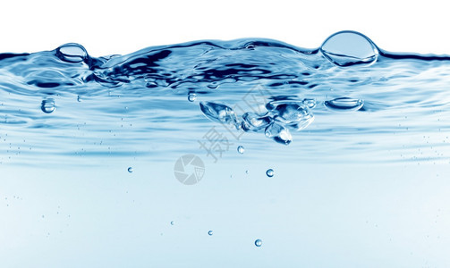 抽象水泡喷发蓝色自然背景图片