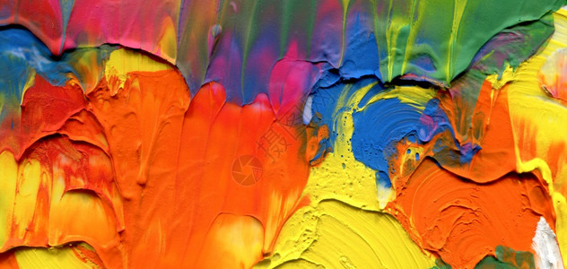 灰色和水彩画墙饱和的彩色水平纹理背景图片素材