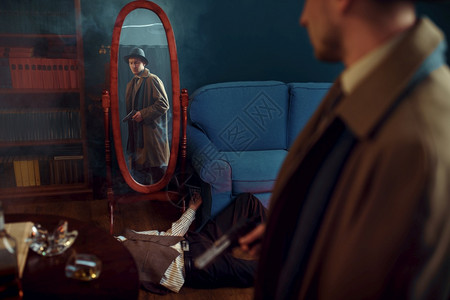 黑暗肖像玻璃图片