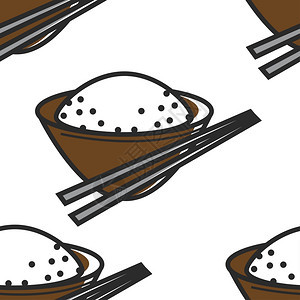 无缝模式朝鲜食物米饭图片
