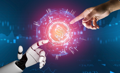3D开发未来机器人技术工智能AI和机器学习概念人类未来生命的全球机器人生物科学研究图片