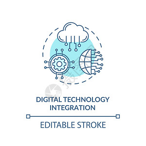 数字技术集成概念图片