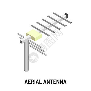 电视信号广播空中天线技术装置载体室内或外小便器电频道无线信号传输和频率紧凑金属构造图片