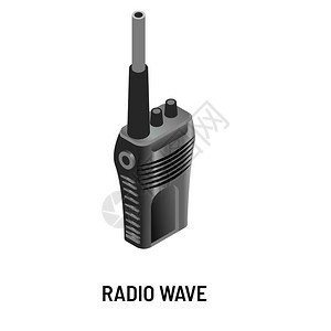 无线电台或对讲式无线电孤立物体通信设备便携式或移动装置配有天线接收和传送信号远程连接扬声器和麦克风的移动装置图片