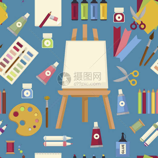 油漆艺术绘画工具插画图片下载-正版图片306464160-摄图网