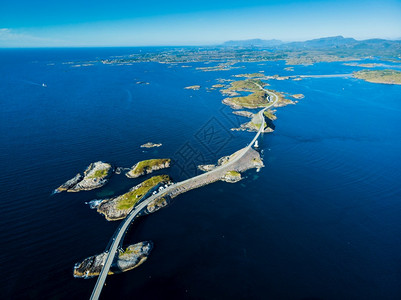 挪威欧洲著名的大西洋公路桥亚特兰太哈夫斯韦根挪威风景路线旅游点挪威大西洋公路图片