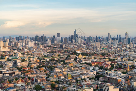 泰国曼谷市中心空中视图图片