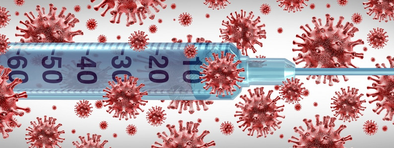作为注射针疫苗和一组传染病原体细胞的毒疫苗和流感或冠状医疗治疾控制以及一组传染病原体细胞作为用3D图解研究治疗方法的保健比喻图片