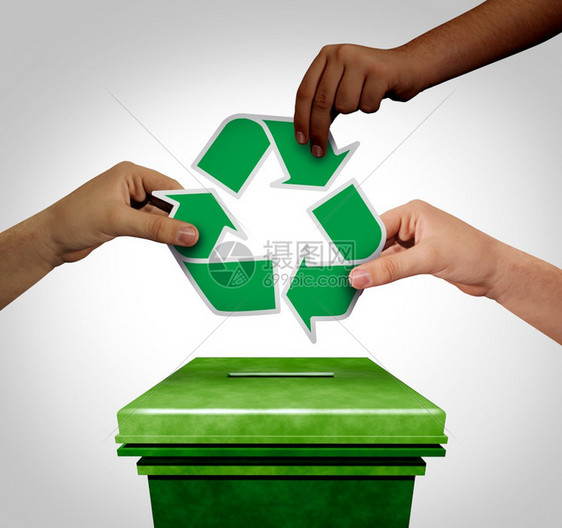 环境选举由各式样的手进行逐步绿色投票可再生能源用于养护和环境政策并包含3D插图要素图片