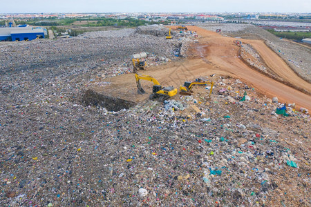 生活和工业垃圾导致环境污染图片