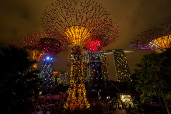 SINGAPORE新加坡市2017年月日新加坡夜天线图片