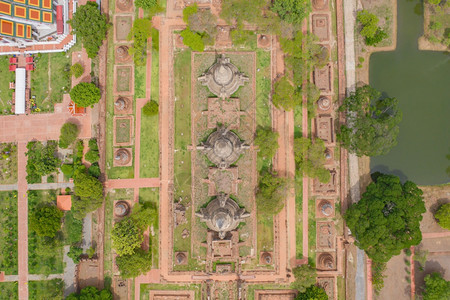 Ayutthaya省泰国曼谷市附近的Sukhothai寺庙空中最顶端的景象旅游概念中著名的泰国旅游景点建筑图片