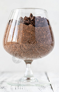 一杯巧克力焦豆种子布丁图片