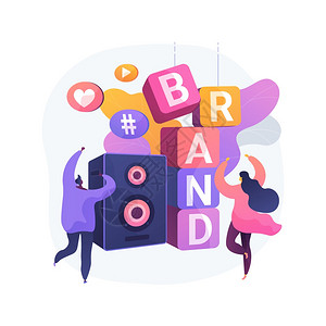 Brand事件抽象概念矢量说明图片