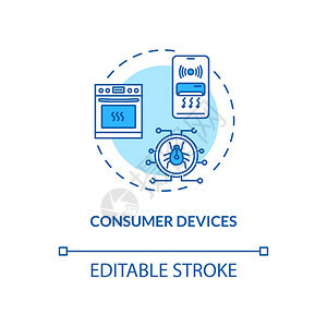 消费者设备概念图标无线网络连通概念图片